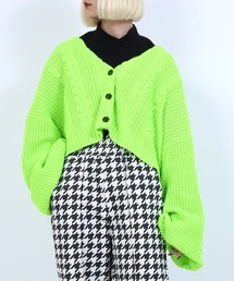 PUNYUS | クロップドケーブルニットカーディガン(カーディガン/ボレロ)