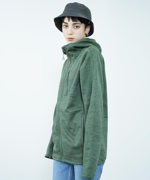 THE NORTH FACE（ザノースフェイス）の「THE NORTH FACE(ザ・ノース・フェイス) キャニオンランズ ジップアップパーカー（パーカー・レディース・ブラック/グリーン・S/XS）」の4枚目の写真