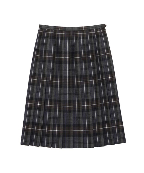 EASTBOY(イーストボーイ)の「【15号61cm丈22本プリーツチェックスカート】 制服 高校生 中学生 通学 スクール JK(スカート・キッズ・ブルー系その他5/ベージュ系その他2/ベージュ系その他3/グレー系その他7/グレー系その他6/ブルー系その他6・15号)」の2枚目の写真