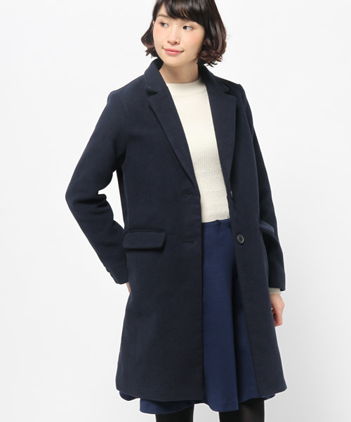 Chico（チコ）の「ロングチェスターコート（その他アウター・レディース・グレー/ネイビー/チャコールグレー・FREE）」の7枚目の写真