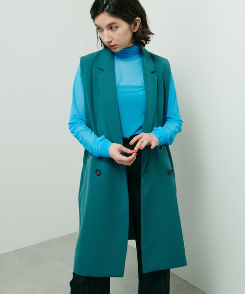 Lui's（ルイス）の「ダブルロングジレ（ベスト・レディース・ブラック/グリーン・FREE）」の21枚目の写真