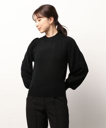 earth music&ecology | パワーショルダーニットプルオーバー＊(ニット/セーター)