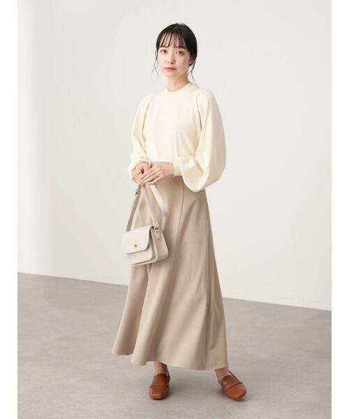 earth music&ecology（アースミュージックアンドエコロジー）の「パワーショルダーニットプルオーバー＊（ニット/セーター・レディース・ブラック/アイボリー/ミント/ラベンダー・S/M）」の15枚目の写真