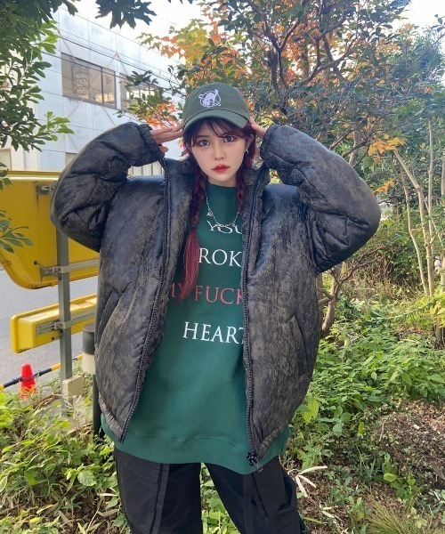 【XU/エックスユー】digital padding jacket/ダウンジャケット ペディン パディング アウター