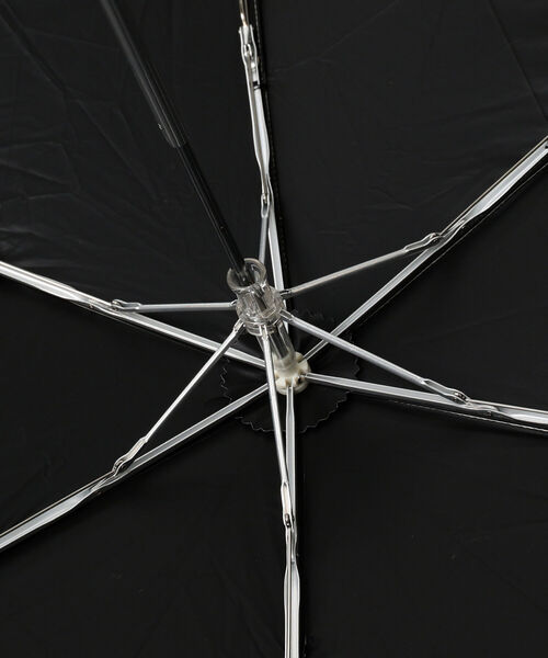 Ray BEAMS(レイビームス)の「Ray BEAMS / フチ 花刺繍 折りたたみ 日傘(折りたたみ傘・レディース・ナチュラル/ブラック・ONE SIZE)」の10枚目の写真