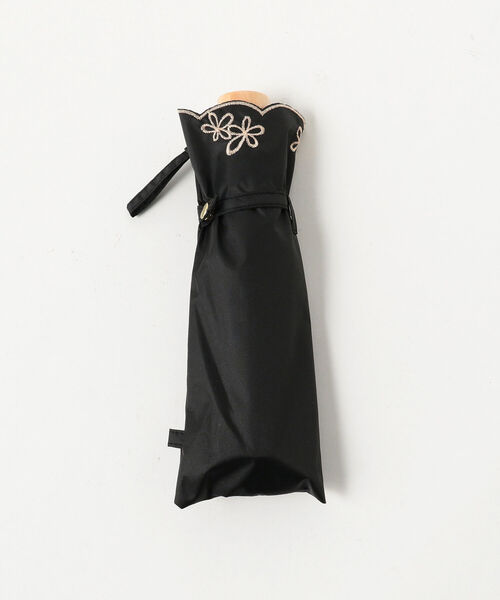 Ray BEAMS(レイビームス)の「Ray BEAMS / フチ 花刺繍 折りたたみ 日傘(折りたたみ傘・レディース・ナチュラル/ブラック・ONE SIZE)」の6枚目の写真