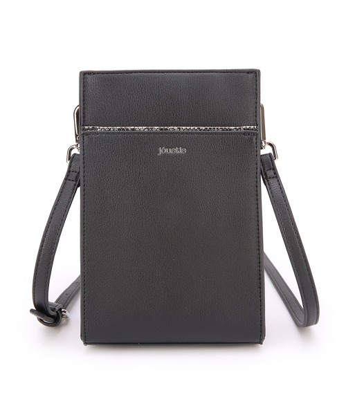 jouetie（ジュエティ）の「【jouetie/ジュエティ】スクエア縦長スリムポシェット 　スマホポーチミニショルダーバッグ（ショルダーバッグ・レディース・ブラック/シルバー/ブラック系その他/ベージュ系その他・FREE）」の11枚目の写真