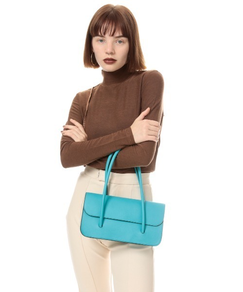 SLY(スライ)の「SHOULDER SLIM BAG/ショルダースリムバッグ(ショルダーバッグ・レディース・ターコイズブルー/オレンジ/ブラック・FREE)」の10枚目の写真