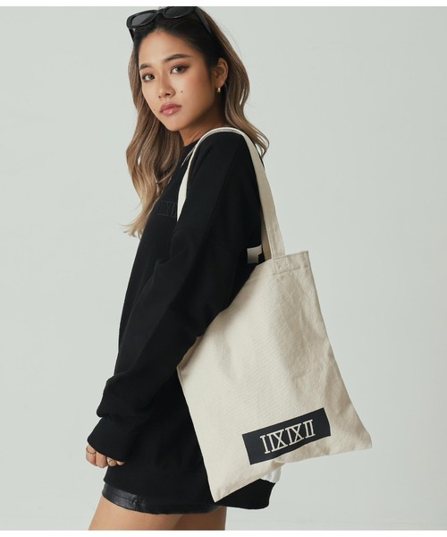 ANAP（アナップ）の「1992ロゴトートバッグ（トートバッグ・レディース・ブラック/アイボリー・FREE）」の5枚目の写真