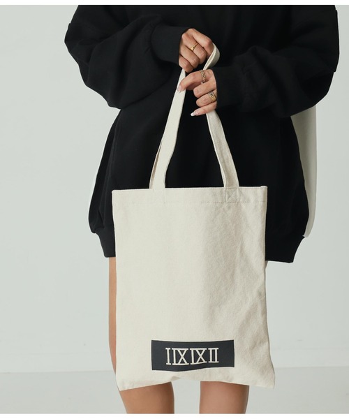 ANAP（アナップ）の「1992ロゴトートバッグ（トートバッグ・レディース・ブラック/アイボリー・FREE）」の13枚目の写真