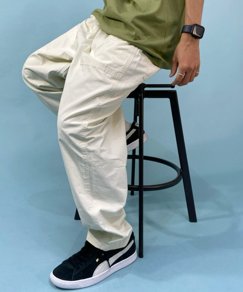 Alpha Industries（アルファインダストリーズ）の「ALPHA/アルファ ルーズシルエット 無地 ベイカーパンツ TB1060-001/TB1060-003/TB1060-034（その他パンツ・メンズ・オリーブ/ブラック/アイボリー・XL/M/L）」の4枚目の写真