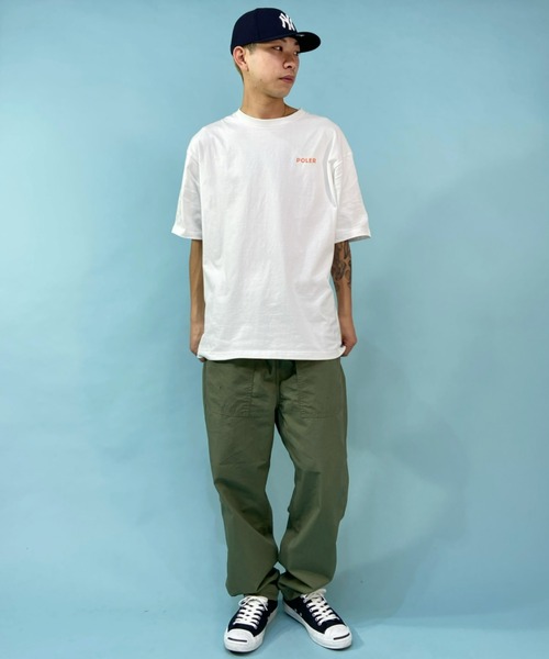 Alpha Industries（アルファインダストリーズ）の「ALPHA/アルファ ルーズシルエット 無地 ベイカーパンツ TB1060-001/TB1060-003/TB1060-034（その他パンツ・メンズ・オリーブ/ブラック/アイボリー・XL/M/L）」の20枚目の写真