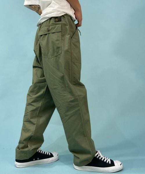 Alpha Industries（アルファインダストリーズ）の「ALPHA/アルファ ルーズシルエット 無地 ベイカーパンツ TB1060-001/TB1060-003/TB1060-034（その他パンツ・メンズ・オリーブ/ブラック/アイボリー・XL/M/L）」の18枚目の写真