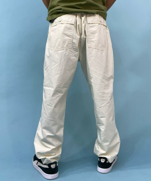 Alpha Industries（アルファインダストリーズ）の「ALPHA/アルファ ルーズシルエット 無地 ベイカーパンツ TB1060-001/TB1060-003/TB1060-034（その他パンツ・メンズ・オリーブ/ブラック/アイボリー・XL/M/L）」の7枚目の写真