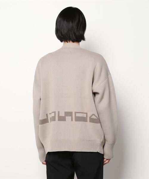 LUSOR（ルーソル）の「LUSOR（ルーソル） Wジャカードロゴカーディガン（カーディガン/ボレロ・メンズ・ブルーグレー/チャコール/ライトグレー・LARGE/MEDIUM）」の6枚目の写真