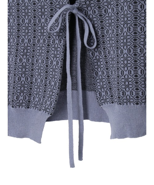 armonia(アルモニーア)の「armonia.後ろリボンジャガードニットベスト(ベスト・レディース・ベージュ/ブルー・FREE)」の21枚目の写真