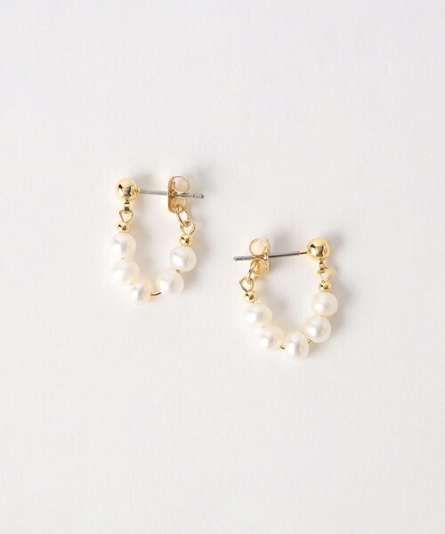 淡水パール 粒ライン ピアス（ピアス（両耳用））｜BEAUTY&YOUTH