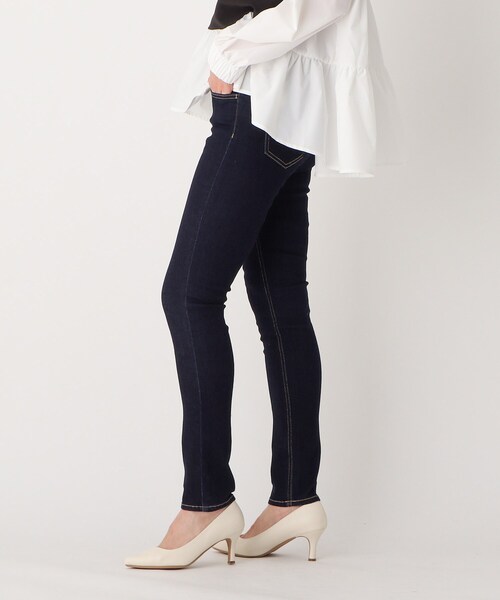 OPAQUE.CLIP（オペークドットクリップ）の「◆Lycra 2wayストレッチスキニーパンツ【WEB限定サイズ】（デニムパンツ・レディース・チャコールグレー/ブラック/ベージュ/ネイビー/ブルー/ホワイト系・40/38/42/36/34）」の15枚目の写真