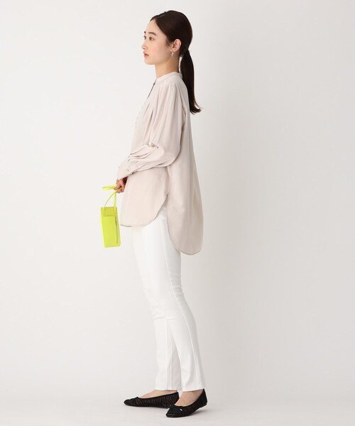 OPAQUE.CLIP（オペークドットクリップ）の「◆Lycra 2wayストレッチスキニーパンツ【WEB限定サイズ】（デニムパンツ・レディース・チャコールグレー/ブラック/ベージュ/ネイビー/ブルー/ホワイト系・40/38/42/36/34）」の17枚目の写真