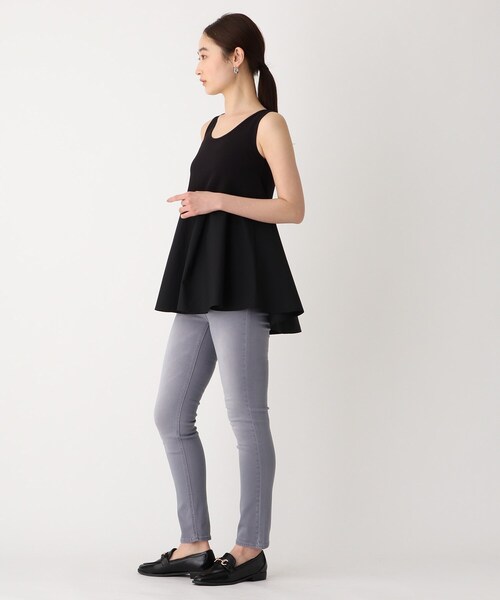 OPAQUE.CLIP（オペークドットクリップ）の「◆Lycra 2wayストレッチスキニーパンツ【WEB限定サイズ】（デニムパンツ・レディース・チャコールグレー/ブラック/ベージュ/ネイビー/ブルー/ホワイト系・40/38/42/36/34）」の19枚目の写真