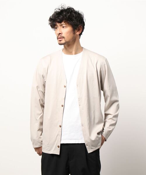 NICOLE CLUB FOR MEN(ニコルクラブフォーメン)の「カルゼ調カーディガン(カーディガン/ボレロ・メンズ・ブラック/サックスブルー/シルバーグレー/キナリ・MEDIUM/LARGE)」の12枚目の写真