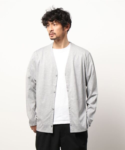 NICOLE CLUB FOR MEN(ニコルクラブフォーメン)の「カルゼ調カーディガン(カーディガン/ボレロ・メンズ・ブラック/サックスブルー/シルバーグレー/キナリ・MEDIUM/LARGE)」の11枚目の写真