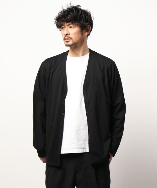 NICOLE CLUB FOR MEN(ニコルクラブフォーメン)の「カルゼ調カーディガン(カーディガン/ボレロ・メンズ・ブラック/サックスブルー/シルバーグレー/キナリ・MEDIUM/LARGE)」の10枚目の写真
