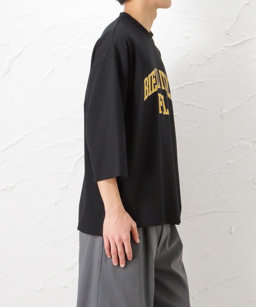 FILA(フィラ)の「FILA フィラ カレッジロゴ7分袖Tシャツ(Tシャツ/カットソー・メンズ・ホワイト/ブラック/サックスブルー・M/L/XL)」の6枚目の写真