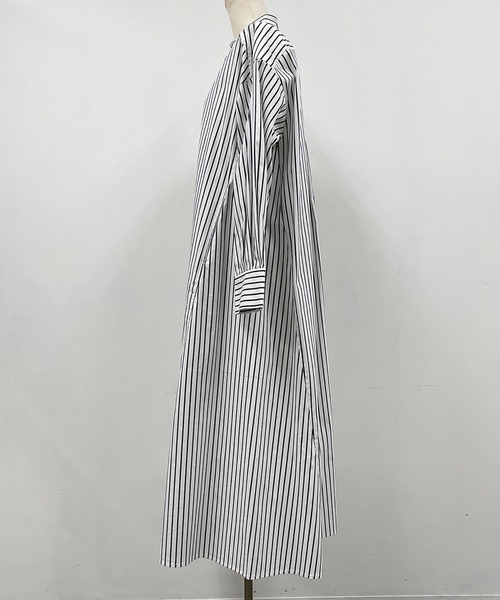 PICCIN（ピッチン）の「ストライプフレアシャツワンピース（シャツワンピース・レディース・ホワイト系その他/ブラック系その他・M）」の15枚目の写真
