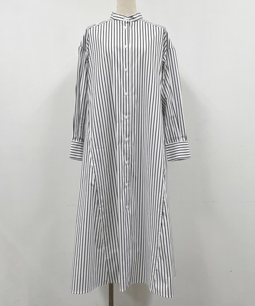 PICCIN（ピッチン）の「ストライプフレアシャツワンピース（シャツワンピース・レディース・ホワイト系その他/ブラック系その他・M）」の22枚目の写真