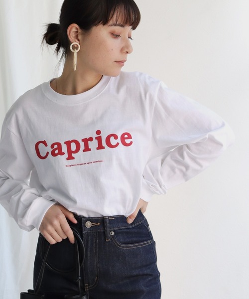 HER CLOSET（ハークローゼット）の「【shemoshelly】オリジナルビッグロゴロンT（Tシャツ/カットソー・レディース・チャコールグレー/ホワイト系その他/杢グレー/ホワイト系その他2・S/M/L）」の3枚目の写真