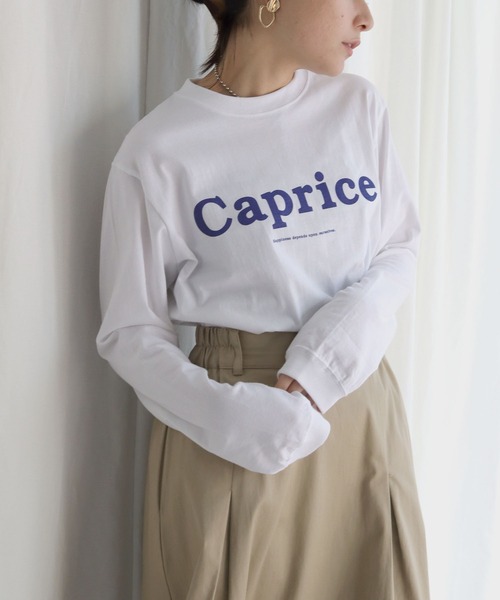 HER CLOSET（ハークローゼット）の「【shemoshelly】オリジナルビッグロゴロンT（Tシャツ/カットソー・レディース・チャコールグレー/ホワイト系その他/杢グレー/ホワイト系その他2・S/M/L）」の18枚目の写真