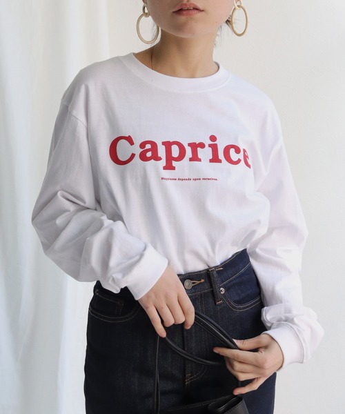 HER CLOSET（ハークローゼット）の「【shemoshelly】オリジナルビッグロゴロンT（Tシャツ/カットソー・レディース・チャコールグレー/ホワイト系その他/杢グレー/ホワイト系その他2・S/M/L）」の11枚目の写真