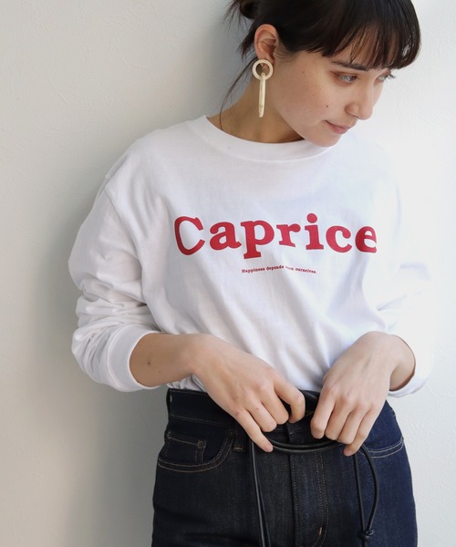 HER CLOSET（ハークローゼット）の「【shemoshelly】オリジナルビッグロゴロンT（Tシャツ/カットソー・レディース・チャコールグレー/ホワイト系その他/杢グレー/ホワイト系その他2・S/M/L）」の22枚目の写真