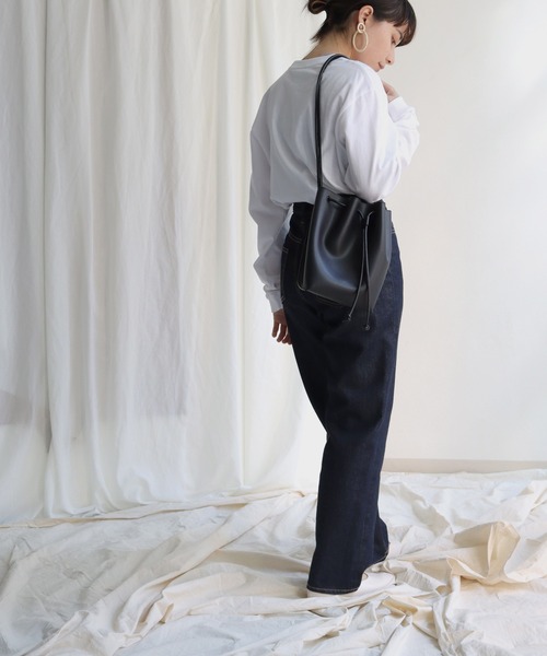 HER CLOSET（ハークローゼット）の「【shemoshelly】オリジナルビッグロゴロンT（Tシャツ/カットソー・レディース・チャコールグレー/ホワイト系その他/杢グレー/ホワイト系その他2・S/M/L）」の19枚目の写真