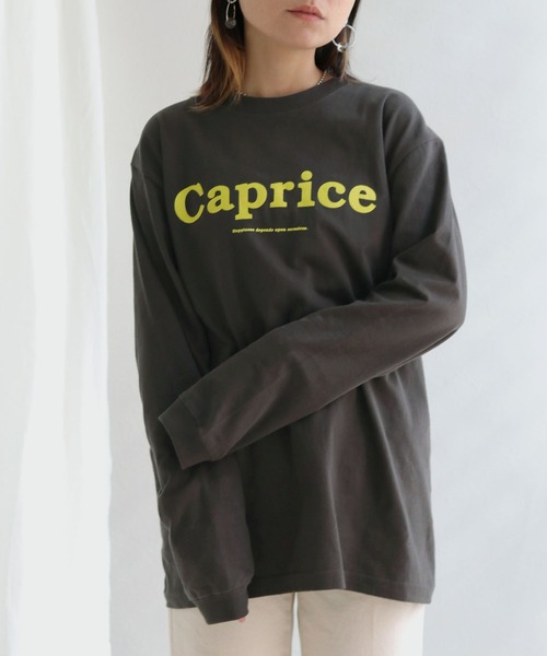 HER CLOSET（ハークローゼット）の「【shemoshelly】オリジナルビッグロゴロンT（Tシャツ/カットソー・レディース・チャコールグレー/ホワイト系その他/杢グレー/ホワイト系その他2・S/M/L）」の9枚目の写真