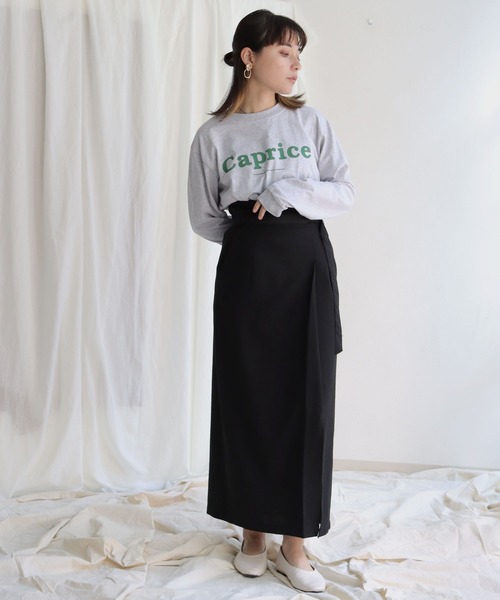 HER CLOSET（ハークローゼット）の「【shemoshelly】オリジナルビッグロゴロンT（Tシャツ/カットソー・レディース・チャコールグレー/ホワイト系その他/杢グレー/ホワイト系その他2・S/M/L）」の17枚目の写真