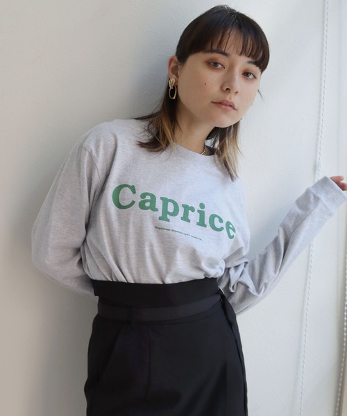 HER CLOSET（ハークローゼット）の「【shemoshelly】オリジナルビッグロゴロンT（Tシャツ/カットソー・レディース・チャコールグレー/ホワイト系その他/杢グレー/ホワイト系その他2・S/M/L）」の20枚目の写真