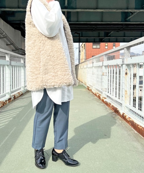 Sugar Sugar(シュガーシュガー)の「【SUGAR SUGAR シュガーシュガー】レースアップマニッシュシューズ(パンプス・レディース・ブラック/ブラック系その他・L/M/LL/S)」の6枚目の写真