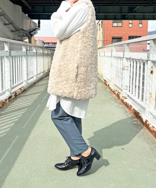 Sugar Sugar(シュガーシュガー)の「【SUGAR SUGAR シュガーシュガー】レースアップマニッシュシューズ(パンプス・レディース・ブラック/ブラック系その他・L/M/LL/S)」の5枚目の写真