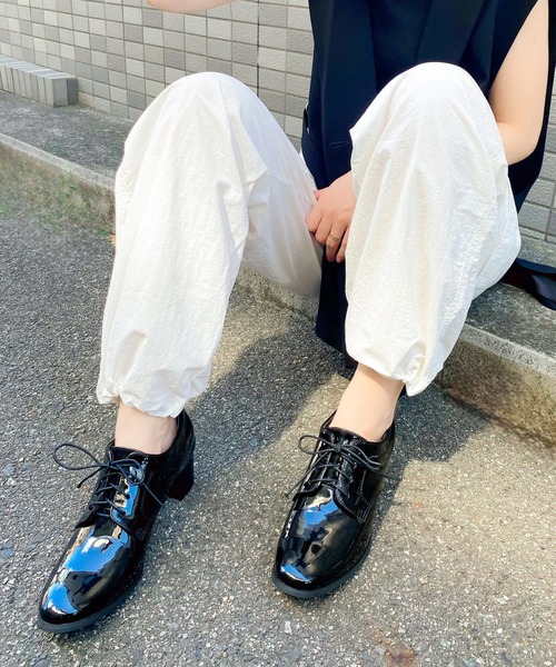 Sugar Sugar(シュガーシュガー)の「【SUGAR SUGAR シュガーシュガー】レースアップマニッシュシューズ(パンプス・レディース・ブラック/ブラック系その他・L/M/LL/S)」の21枚目の写真