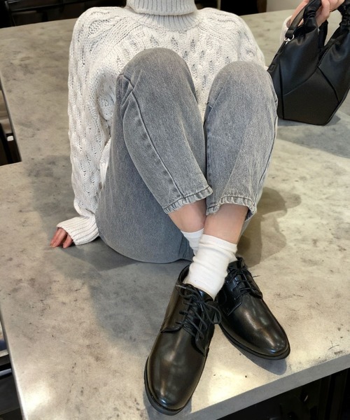 Sugar Sugar(シュガーシュガー)の「【SUGAR SUGAR シュガーシュガー】レースアップマニッシュシューズ(パンプス・レディース・ブラック/ブラック系その他・L/M/LL/S)」の11枚目の写真