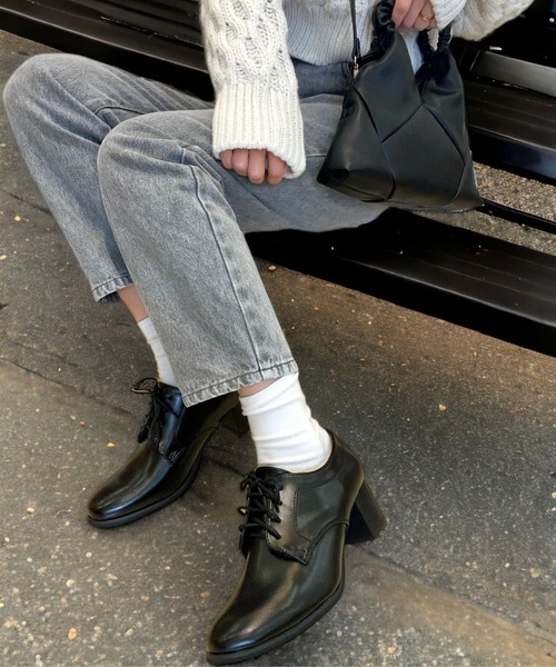 Sugar Sugar(シュガーシュガー)の「【SUGAR SUGAR シュガーシュガー】レースアップマニッシュシューズ(パンプス・レディース・ブラック/ブラック系その他・L/M/LL/S)」の15枚目の写真