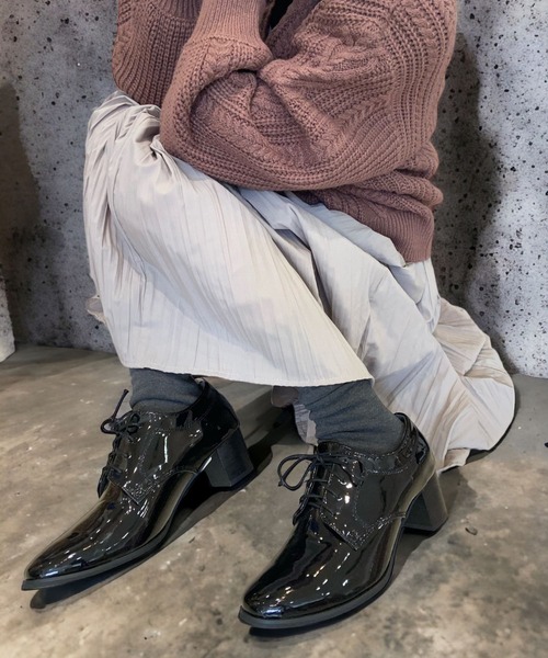 Sugar Sugar(シュガーシュガー)の「【SUGAR SUGAR シュガーシュガー】レースアップマニッシュシューズ(パンプス・レディース・ブラック/ブラック系その他・L/M/LL/S)」の17枚目の写真