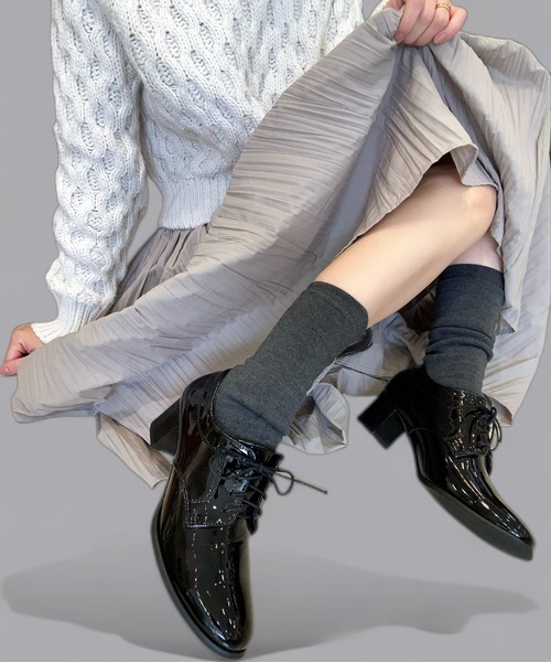 Sugar Sugar(シュガーシュガー)の「【SUGAR SUGAR シュガーシュガー】レースアップマニッシュシューズ(パンプス・レディース・ブラック/ブラック系その他・L/M/LL/S)」の20枚目の写真