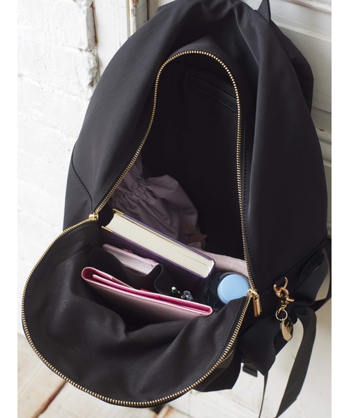 Maison de FLEUR（メゾンドフルール）の「リボンラウンドリュック（バックパック/リュック・レディース・ブラック・FREE）」の11枚目の写真