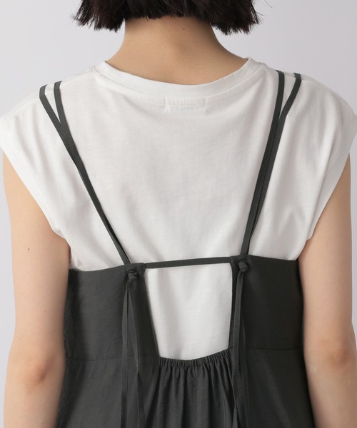 LOWRYS FARM(ローリーズファーム)の「ティアードキャミワンピース(ワンピース・レディース・ブラック/ブラウン/オレンジ/アイボリー・マルチサイズ)」の8枚目の写真