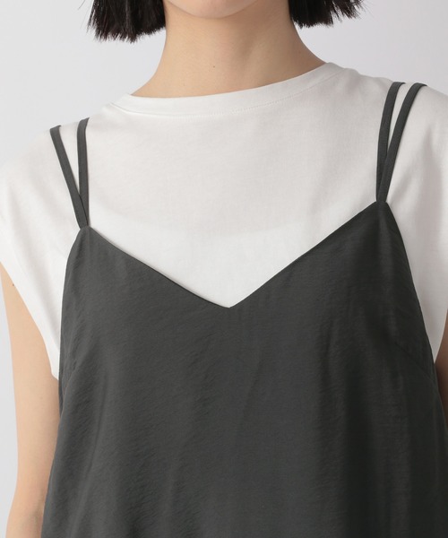 LOWRYS FARM(ローリーズファーム)の「ティアードキャミワンピース(ワンピース・レディース・ブラック/ブラウン/オレンジ/アイボリー・マルチサイズ)」の10枚目の写真