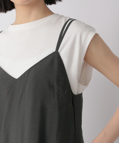 LOWRYS FARM(ローリーズファーム)の「ティアードキャミワンピース(ワンピース・レディース・ブラック/ブラウン/オレンジ/アイボリー・マルチサイズ)」の11枚目の写真