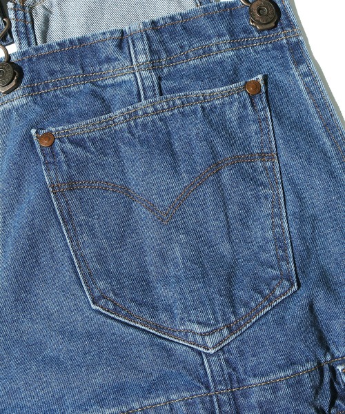 Levi's RED（リーバイスレッド）の「Levi's(R) RED/リーバイスレッド LR UTILITY OVERALL ユーティリティ オーバーオール（サロペット/オーバーオール・レディース・ベージュ/インディゴブルー・S）」の8枚目の写真